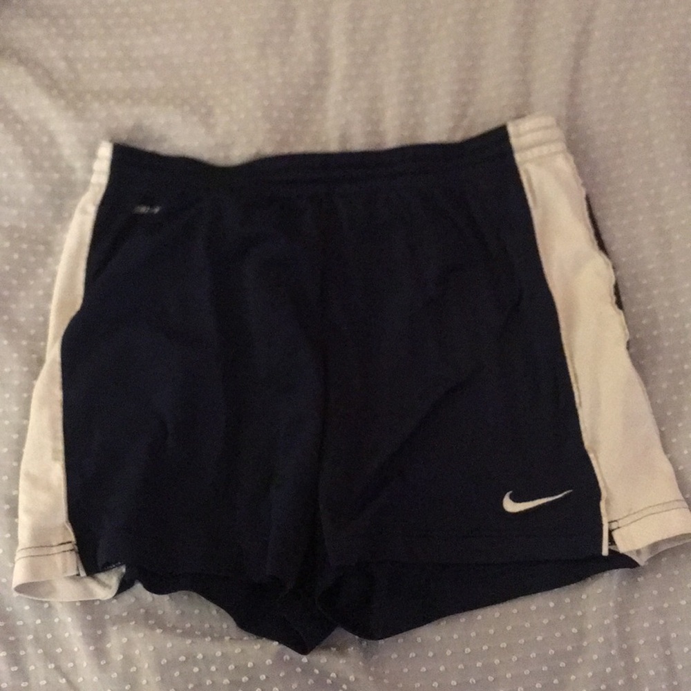 Navy Nike gym shorts